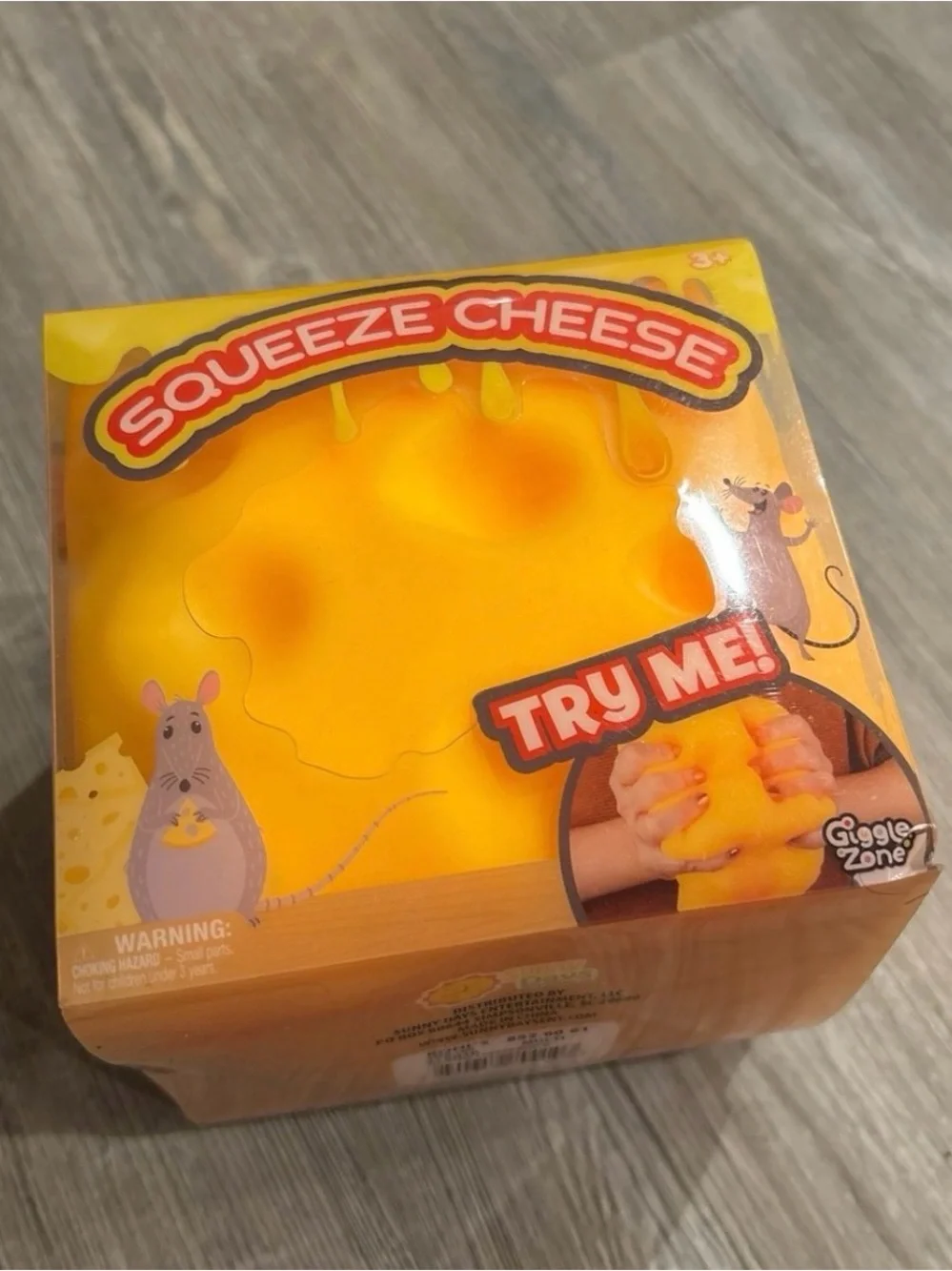 Squeeze Yellow Cheese Toy by Squeeze